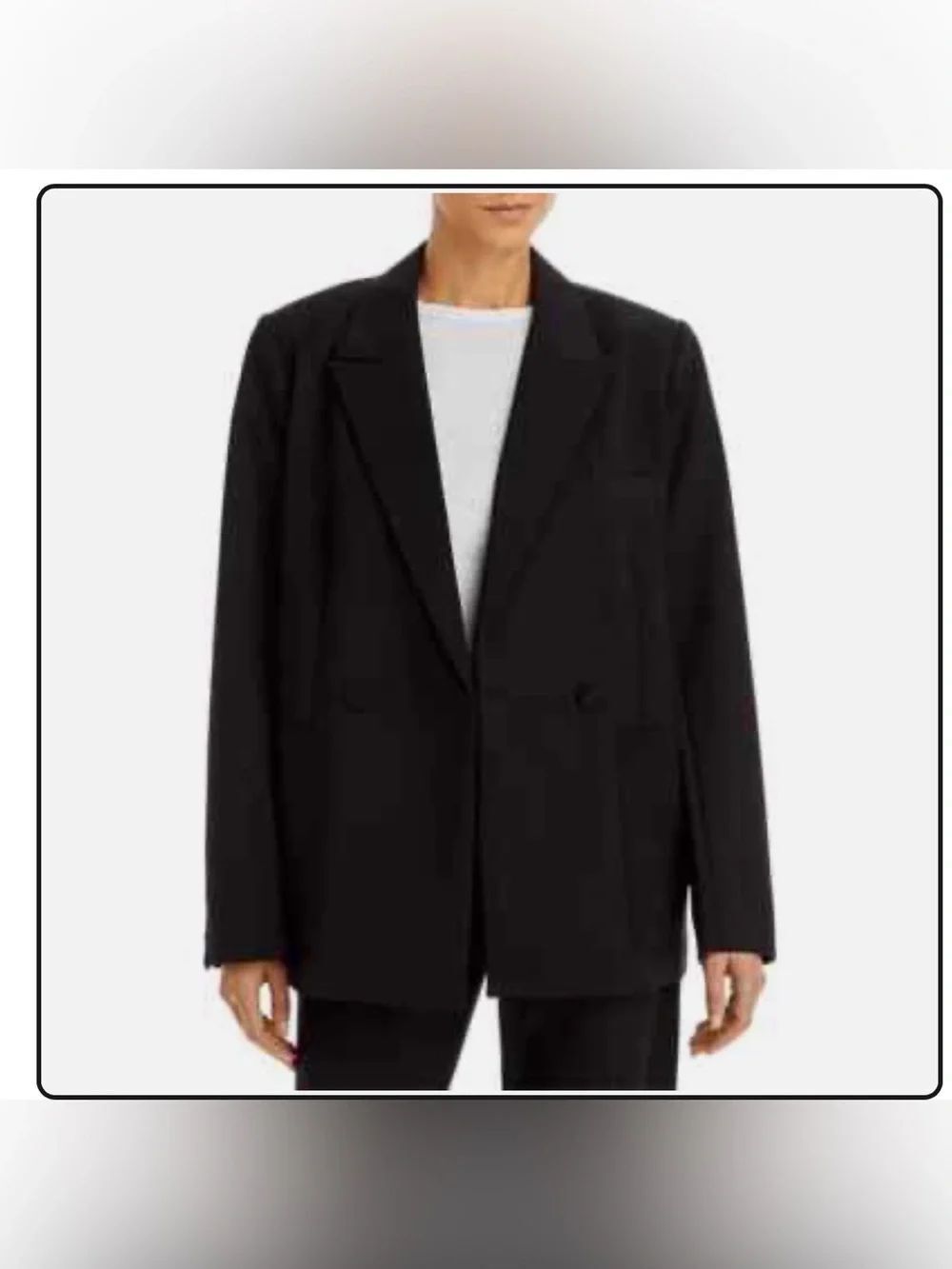 GOOD AMERICAN The Boss 2.0 Double Breasted Blazer